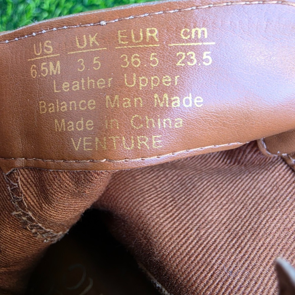 Franco Sarto Venture Booties Womens 6.5 Tan Leather Pointed Toe Western - Picture 15 of 16